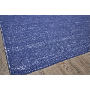 Loro Flatweave Pet Navy 3'x5' Area Rug