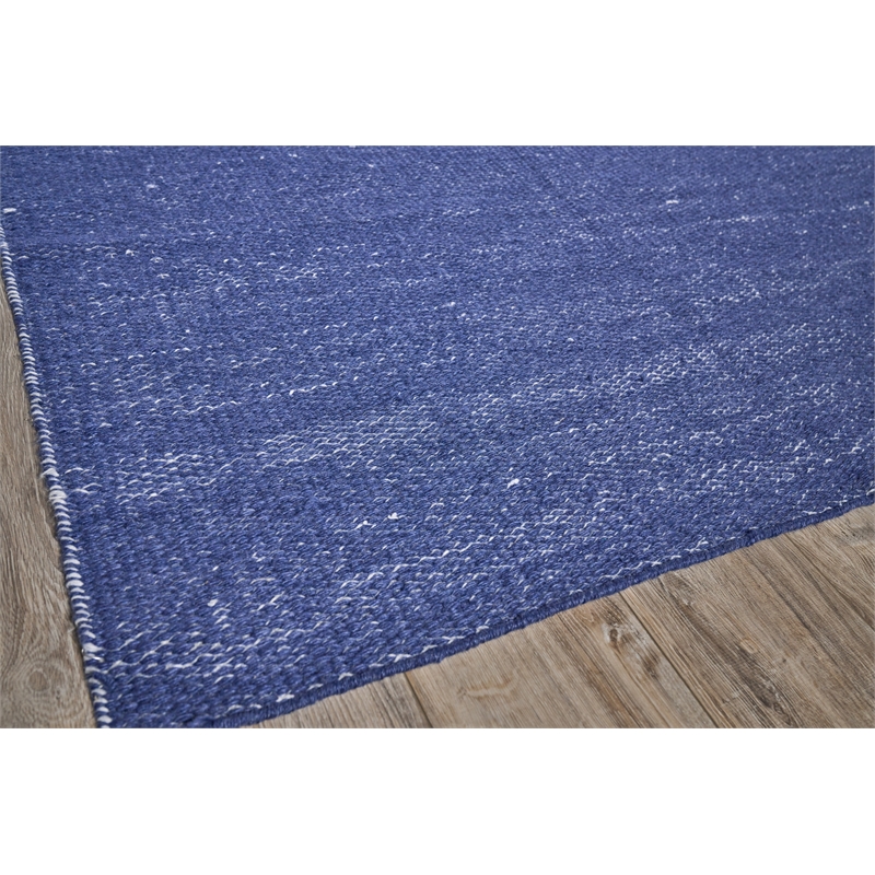 Loro Flatweave Pet Navy 8'x10' Area Rug