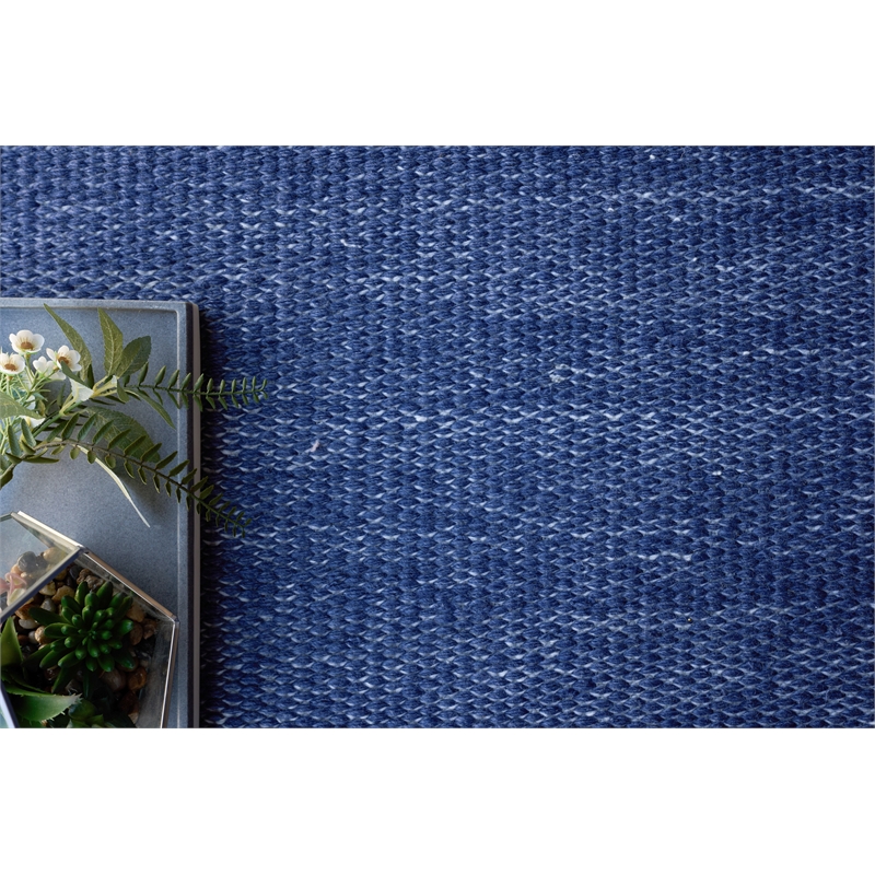 Loro Flatweave Pet Navy 8'x10' Area Rug