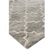 Lux Look Hand-Knotted Bamboo Silk Silver 12'x15' Area Rug