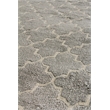 Lux Look Hand-Knotted Bamboo Silk Silver 12'x15' Area Rug