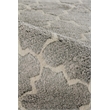 Lux Look Hand-Knotted Bamboo Silk Silver 12'x15' Area Rug