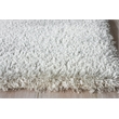 Luxe Shag Power Loom Polyester/Microfiber Light Beige 4'x6' Area Rug