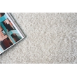 Luxe Shag Power Loom Polyester/Microfiber Light Beige 4'x6' Area Rug