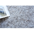 Luxe Shag Power Loom Polyester/Microfiber Silver 10'x14' Area Rug