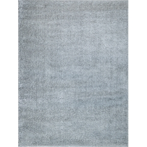 Luxe Shag Power Loom Polyester/Microfiber Silver 10'x14' Area Rug