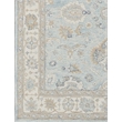 Marietta Oushak Hand-Tufted New Zealand Wool Light Blue/Ivory 6'x9' Area Rug
