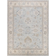Marietta Oushak Hand-Tufted New Zealand Wool Light Blue/Ivory 6'x9' Area Rug