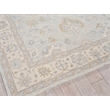 Marietta Oushak Hand-Tufted New Zealand Wool Light Blue/Ivory 8'x10' Area Rug