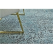Meena Hand-Knotted Wool/Silk Blue/Light Blue 12'x15' Area Rug