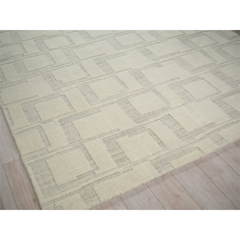 Malmo Hand-Knotted New Zealand Wool Ivory/Beige/Taupe 15'x20' Area Rug