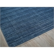 Martelli Modern Handloomed Silky Nylon Navy 4'x6' Area Rug
