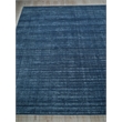 Martelli Modern Handloomed Silky Nylon Navy 4'x6' Area Rug