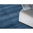 Martelli Modern Handloomed Silky Nylon Navy 4'x6' Area Rug