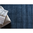 Martelli Modern Handloomed Silky Nylon Navy 4'x6' Area Rug
