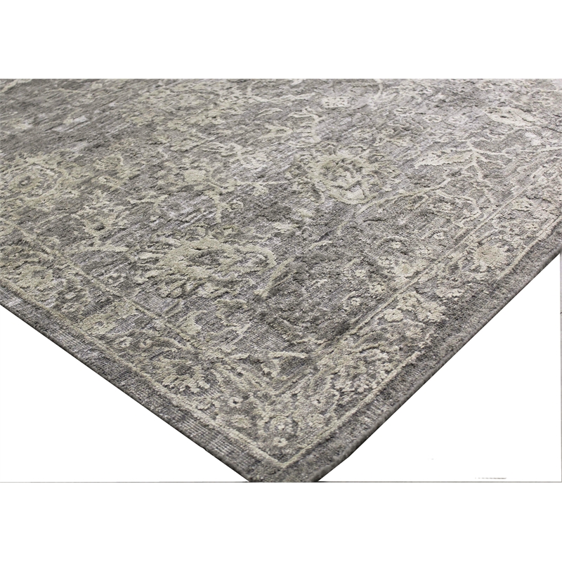 Meena Hand-Knotted Wool/Silk Beige/Brown 10'x14' Area Rug