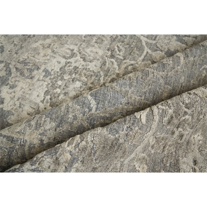 Meena Hand-Knotted Wool/Silk Beige/Brown 12'x15' Area Rug