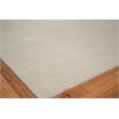 Merino Wool Hand-Knotted Merino Wool Light Silver 12'x15' Area Rug