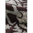 Metro Hand-Knotted New Zealand Wool Brown/Light Blue 5'6