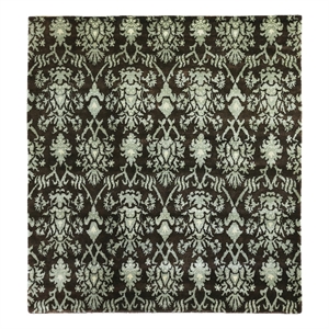 Metro Hand-Knotted New Zealand Wool Brown/Light Blue 9'6&quotx10' Area Rug