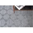 Manzoni Handloomed New Zealand Wool Gray 8'x10' Area Rug