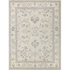 Marietta Oushak Hand-Tufted New Zealand Wool Ivory 10'x14' Area Rug