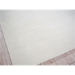 Martelli Modern Handloomed Silky Nylon White 2'x3' Area Rug