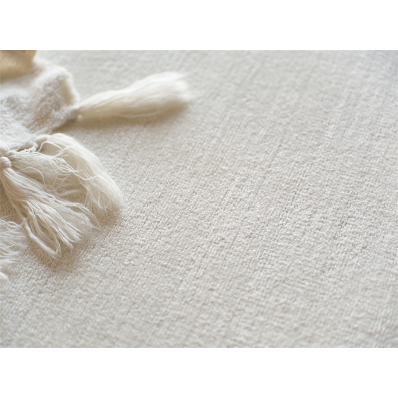 Martelli Modern Handloomed Silky Nylon White 2'x3' Area Rug