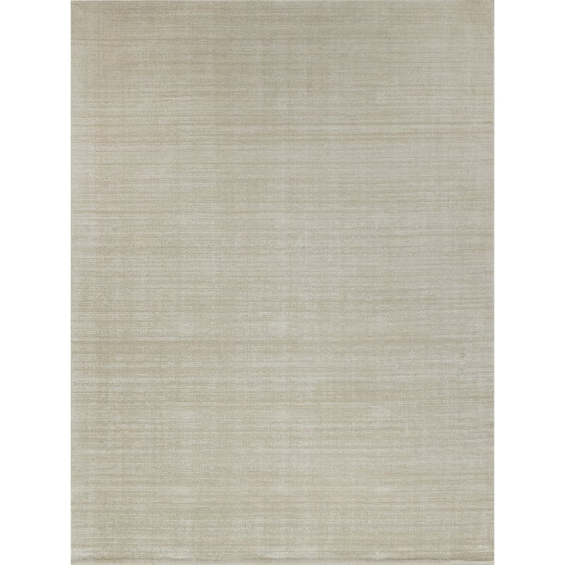 Martelli Modern Handloomed Silky Nylon Light Beige 12'x15' Area Rug