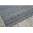 Merino Wool Hand-Knotted Merino Wool Dark Gray 2'x3' Area Rug