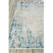 Mercuri Power Loom Acrylic/Viscose Silver/Blue 7'x10' Area Rug