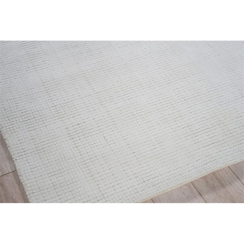 Manhattan Handloomed Polyester Ivory 8'x10' Area Rug