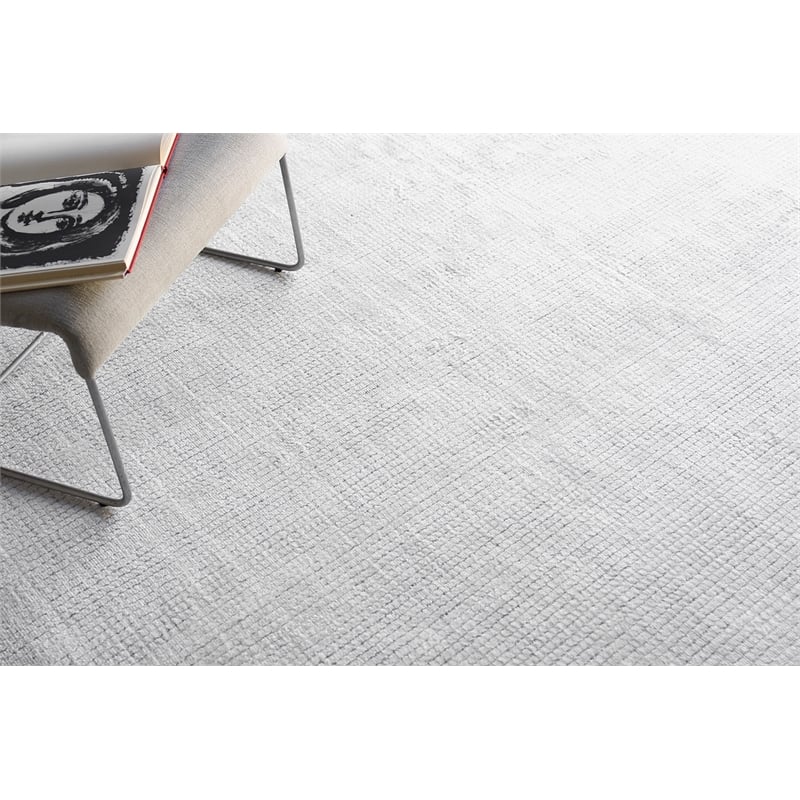 Manhattan Handloomed Polyester Ivory 8'x10' Area Rug