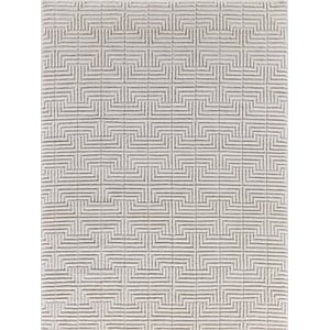 Manzoni Handloomed New Zealand Wool Ivory 10'x14' Area Rug