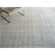 Martelli Modern Handloomed Silky Nylon Light Silver 4'x6' Area Rug