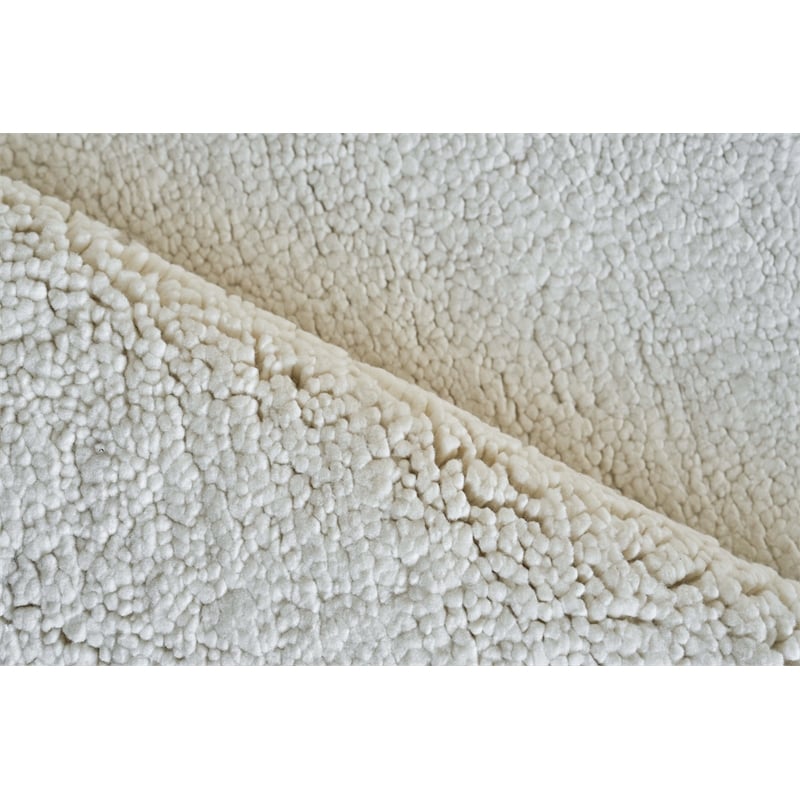Merino Hand-Knotted Merino Wool Ivory 2'x3' Area Rug