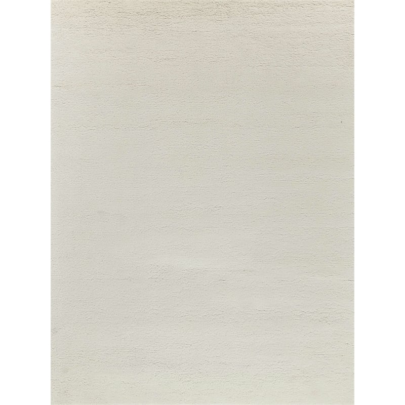 Merino Hand-Knotted Merino Wool Ivory 2'x3' Area Rug