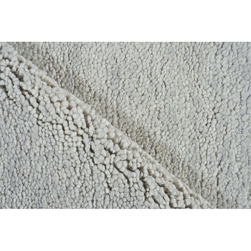 Merino Hand-Knotted Merino Wool Silver 10'x14' Area Rug