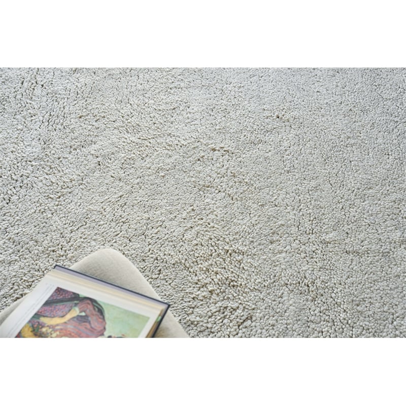 Merino Hand-Knotted Merino Wool Silver 10'x14' Area Rug