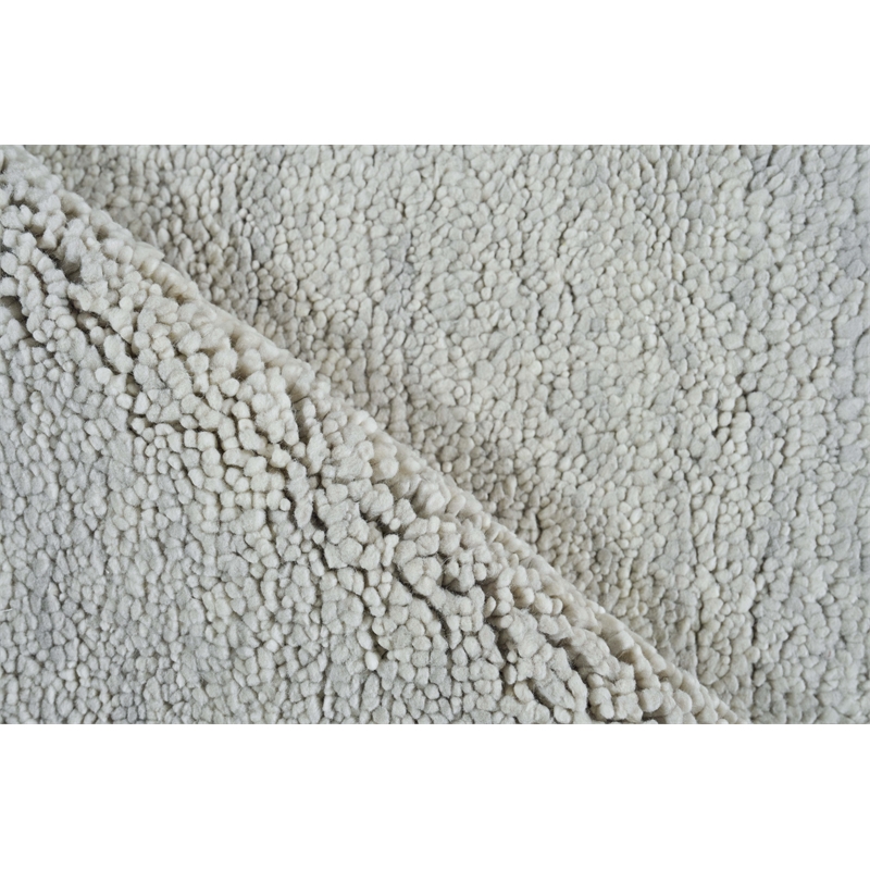 Merino Hand-Knotted Merino Wool Silver 8'x10' Area Rug