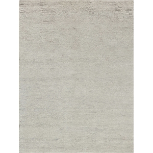Merino Hand-Knotted Merino Wool Silver 8'x10' Area Rug