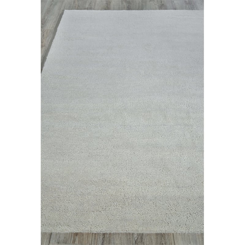 Merino Hand-Knotted Merino Wool Beige 12'x15' Area Rug