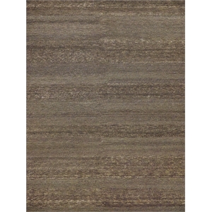 Merino Wool Hand-Knotted Merino Wool Brown 8'x10' Area Rug