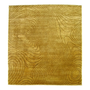 Metro Hand-Knotted New Zealand Wool Beige/Chocolate 9'x10' Area Rug