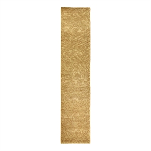 Metro Hand-Knotted New Zealand Wool Wheat 2'6&quotx10' Area Rug