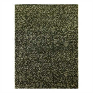 Metro Hand-Knotted New Zealand Wool Sage Green 8'x10' Area Rug
