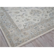 Marietta Oushak Hand-Tufted New Zealand Wool Ivory/Light Blue 6'x9' Area Rug
