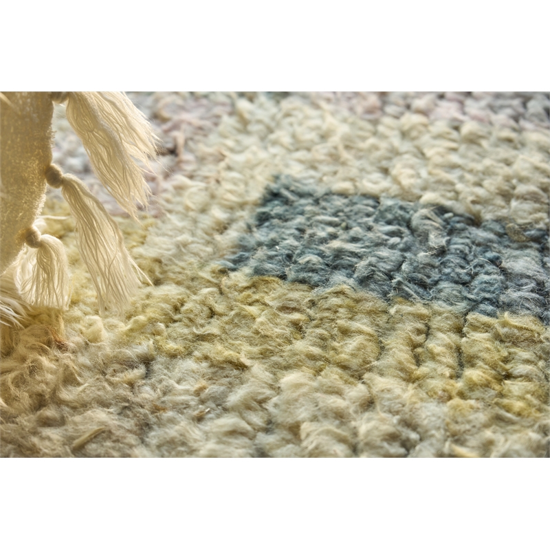 Marrakesh Hand-Knotted Wool Red/Yellow/Multi 9'x12' Area Rug