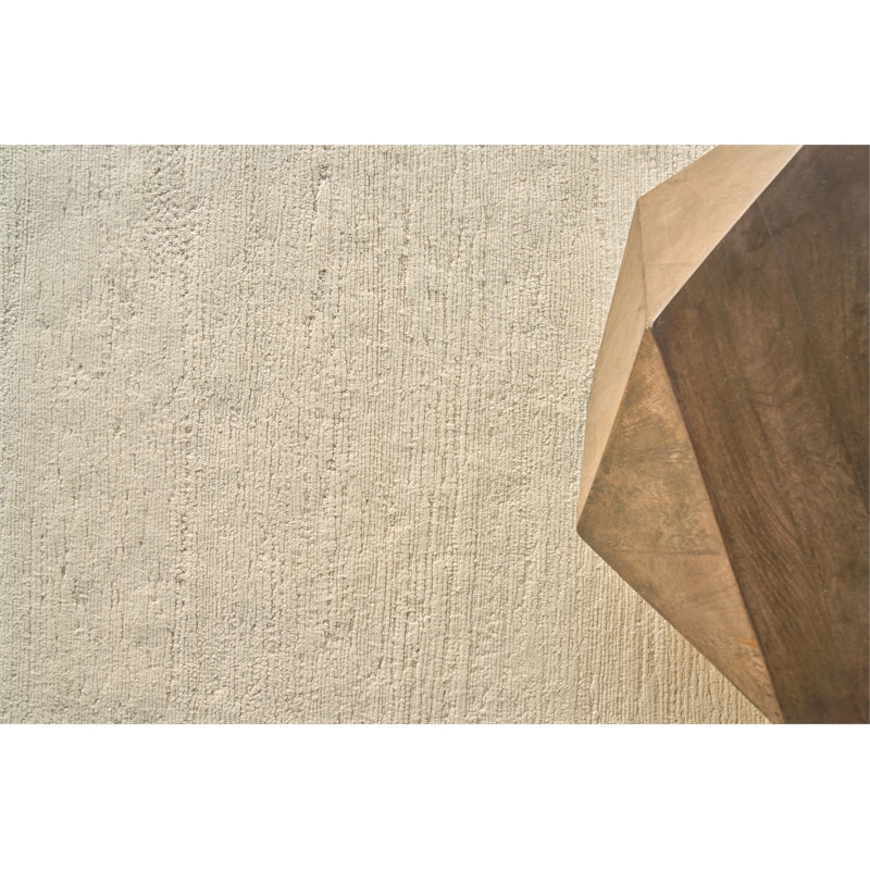 Merino Wool Hand-Knotted Merino Wool Ivory 12'4