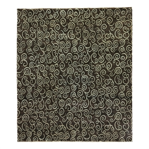 Metro Hand-Knotted New Zealand Wool Brown/Light Blue 6'x9' Area Rug